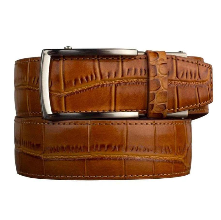 mens alligator belts