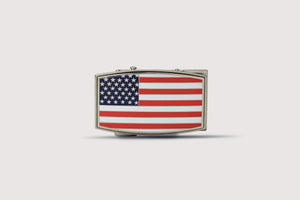 American Flag Ratchet Belt Buckles
