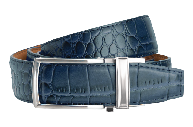 ALLIGATOR Belt, Navy main image 1