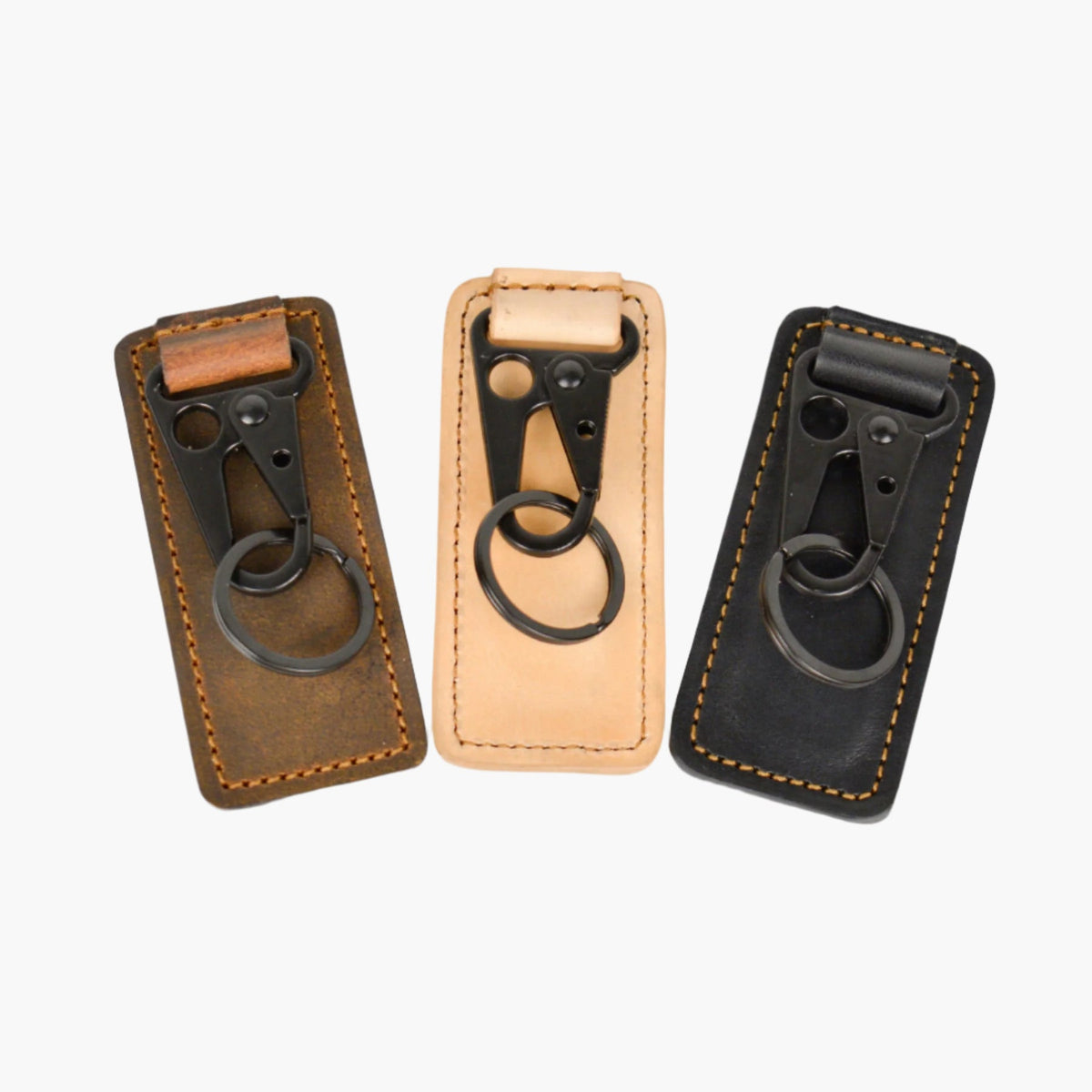 Lejon EZ Clip Leather Key Holder | EDC Belt Clip Keychain