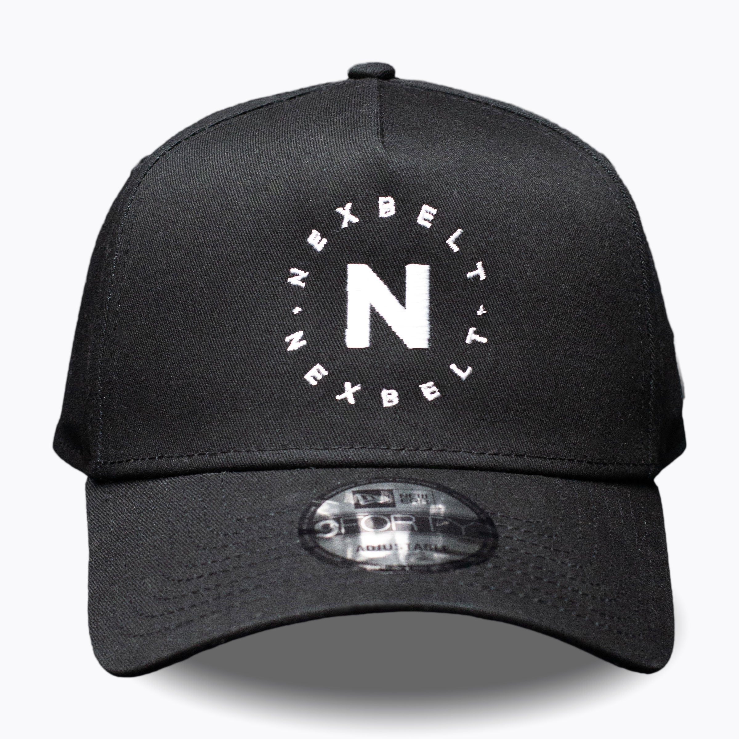 Nexbelt Circle Logo New Era 9FORTY Snapback Hat - Black