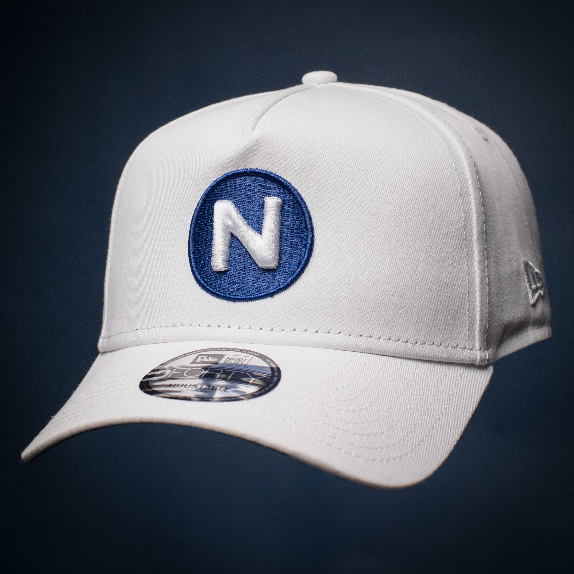 Nexbelt Icon Logo New Era 9FORTY Snapback Hat – White