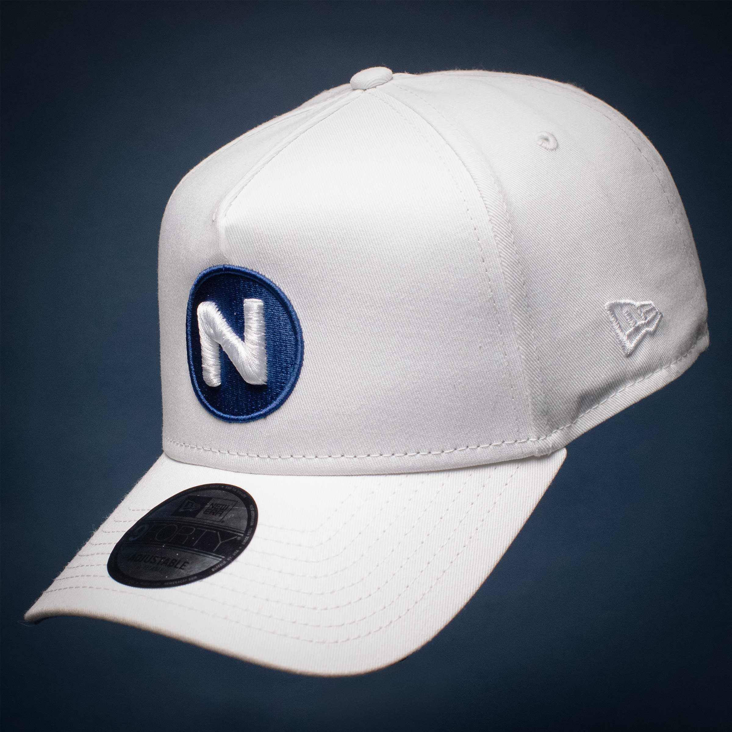 Nexbelt Icon Logo New Era 9FORTY Snapback Hat – White