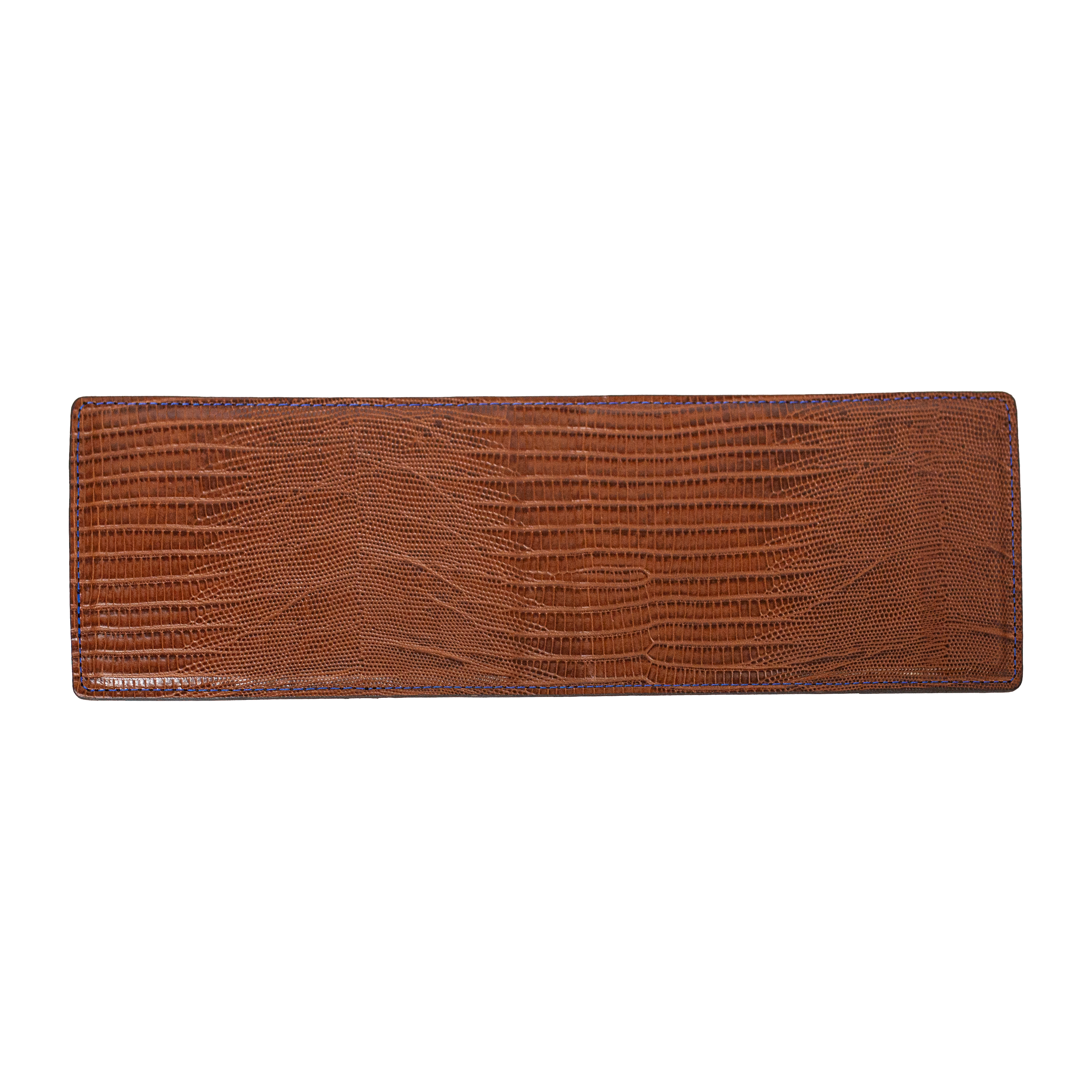 Scorecard Holder Lizard - Brown w/ Black Thread