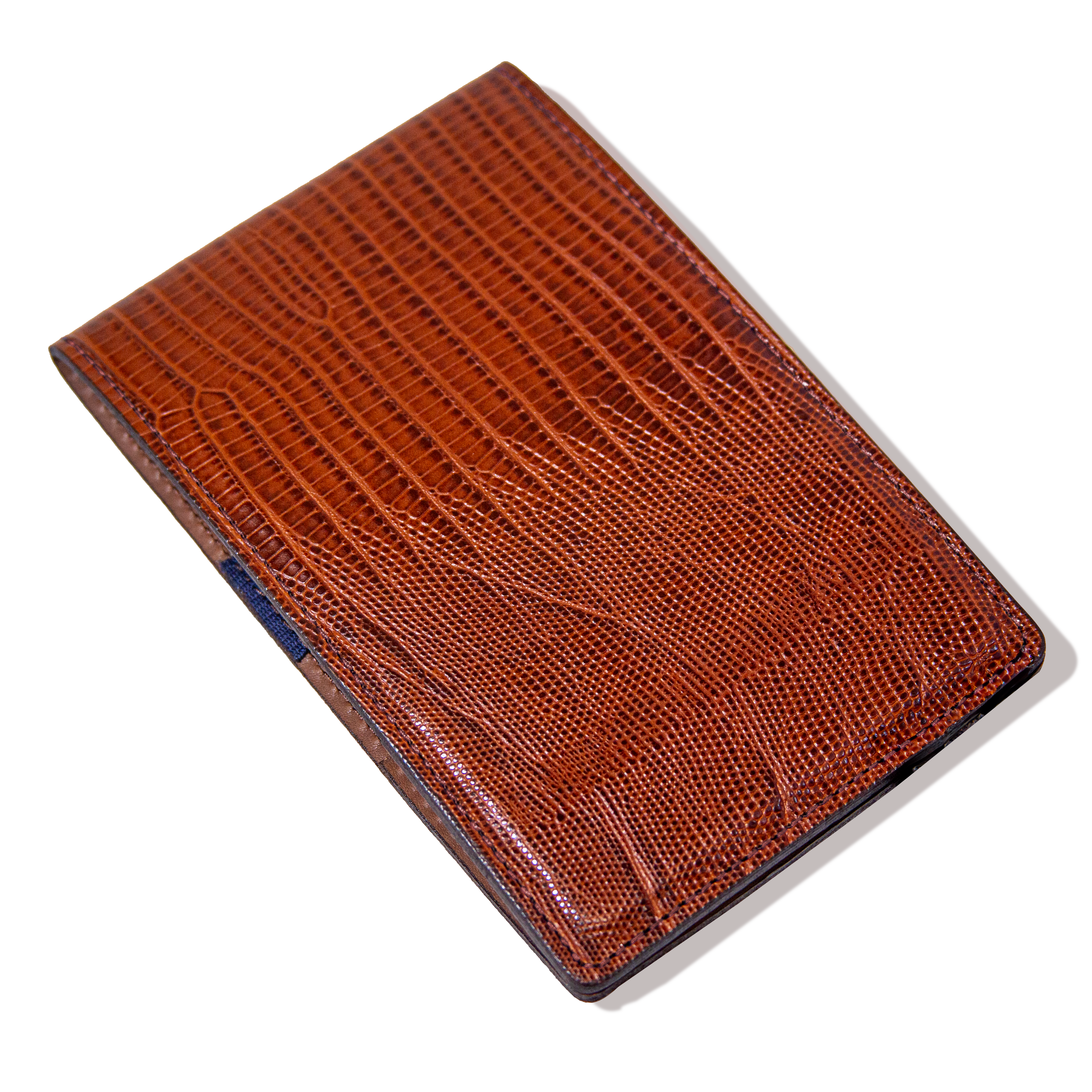 Scorecard Holder Lizard - Brown w/ Black Thread
