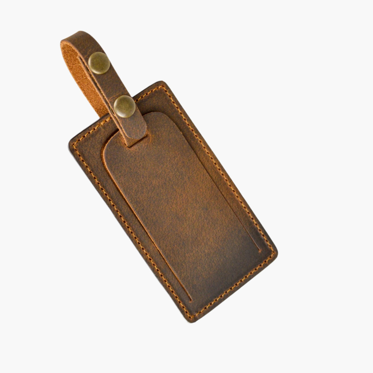 Lejon Traveler Leather Luggage Tag | Premium Travel ID Tag