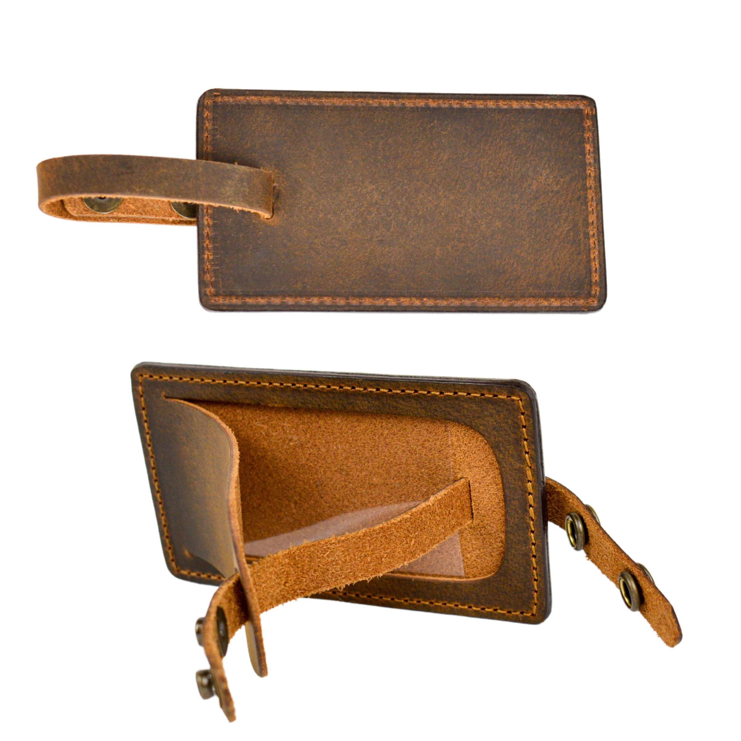 Traveler Luggage Tag, Brown