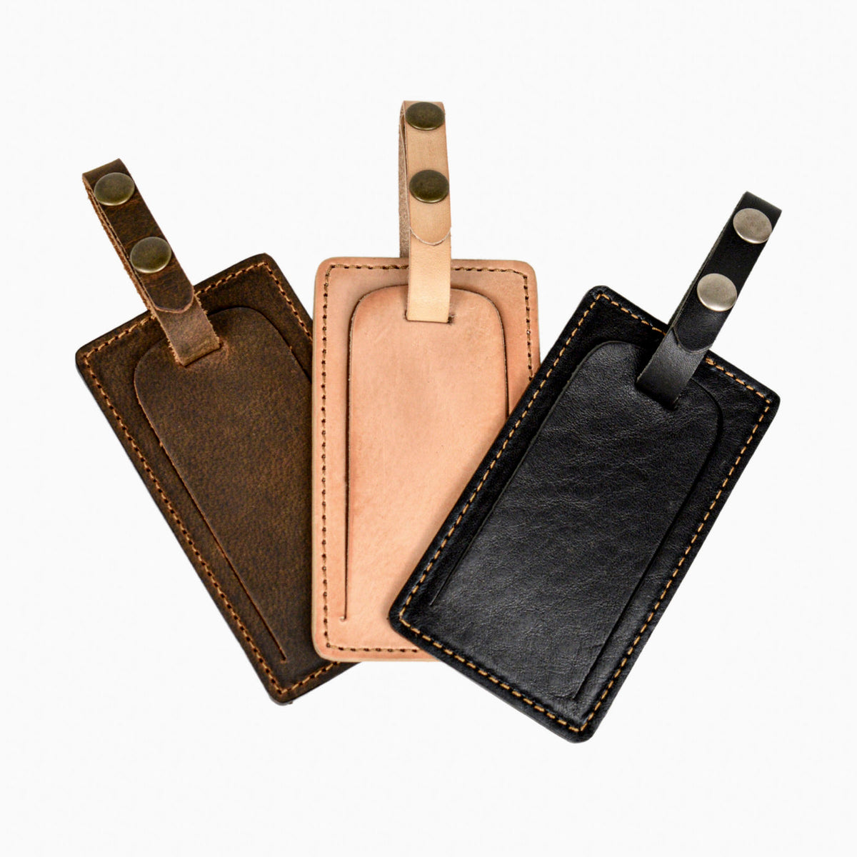 Lejon Traveler Leather Luggage Tag | Premium Travel ID Tag