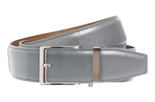 Smooth Grey, 40mm Strap, Dress Belt