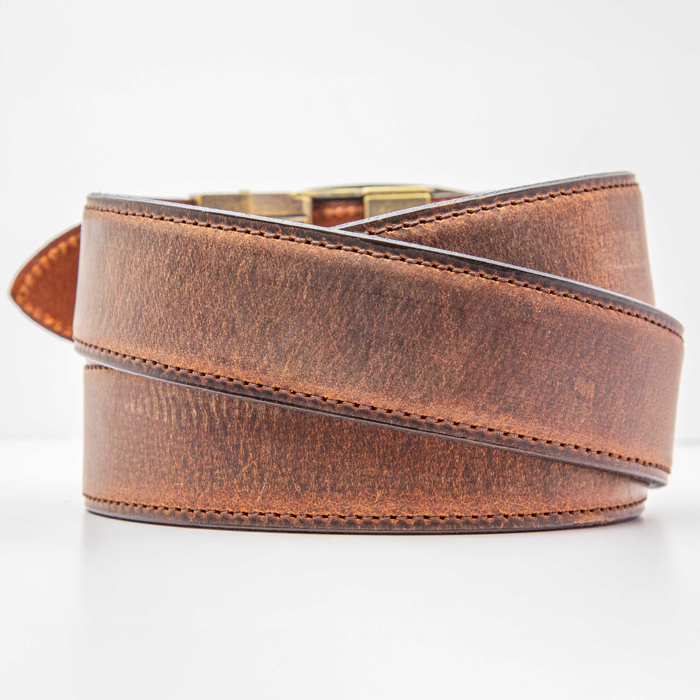 Titan Ironhide Brown EDC Ratchet Belt- Back