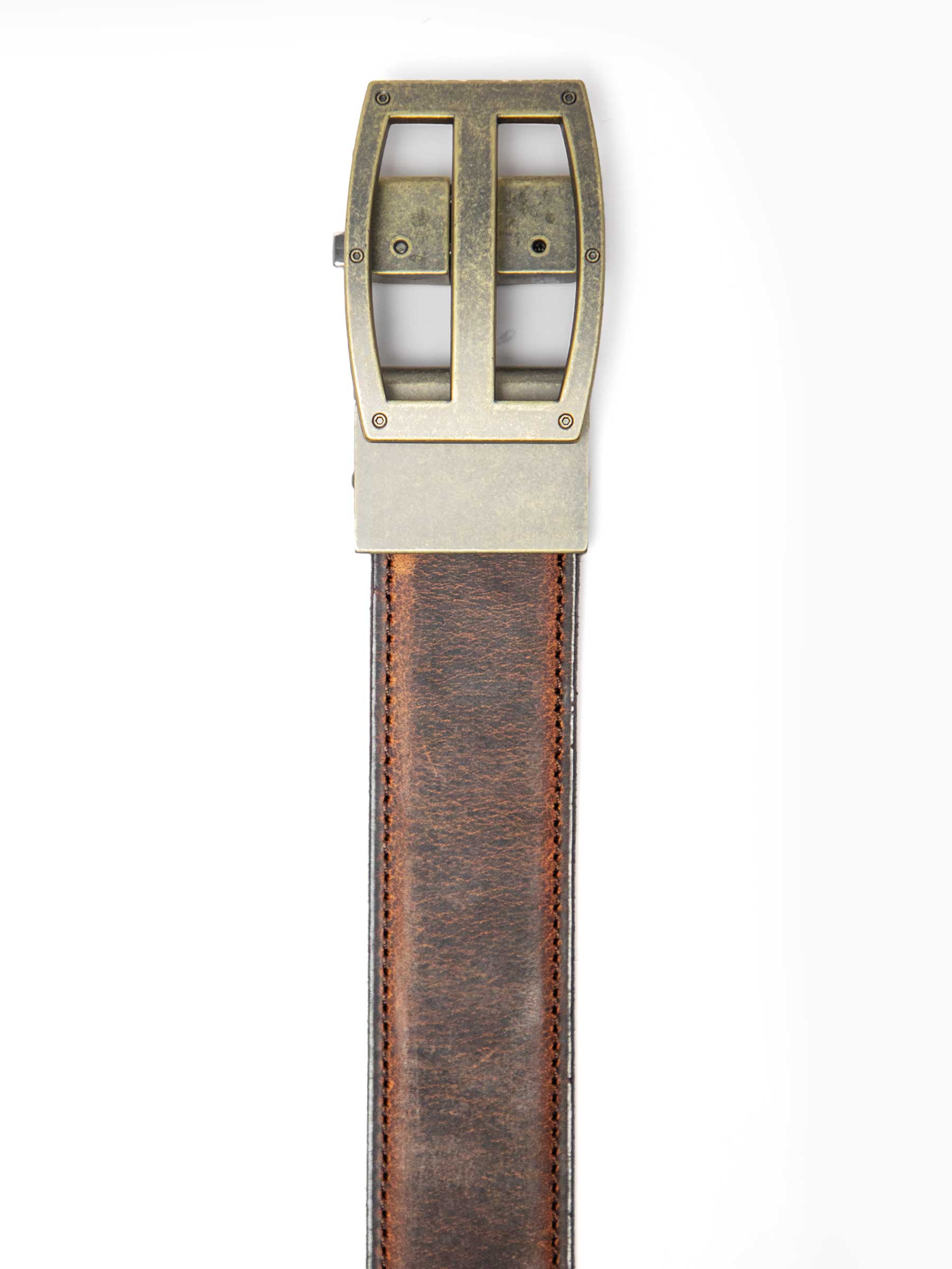 Titan Ironhide Brown EDC Ratchet Belt - Buckle