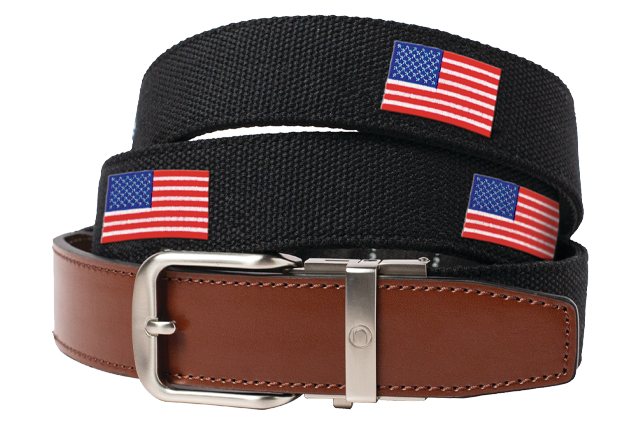 Newport USA Black, 1 3/8" Strap, Golf Belt