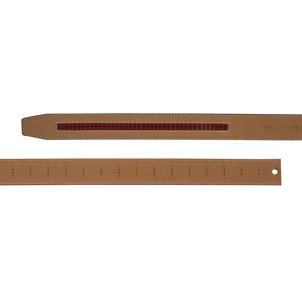 Crocodile Embossed Black Dress Belt