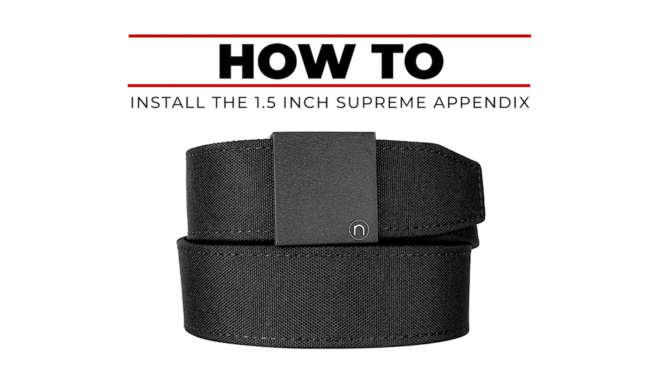 HOW TO INSTALL THE 1.5 inch Appendix Supreme