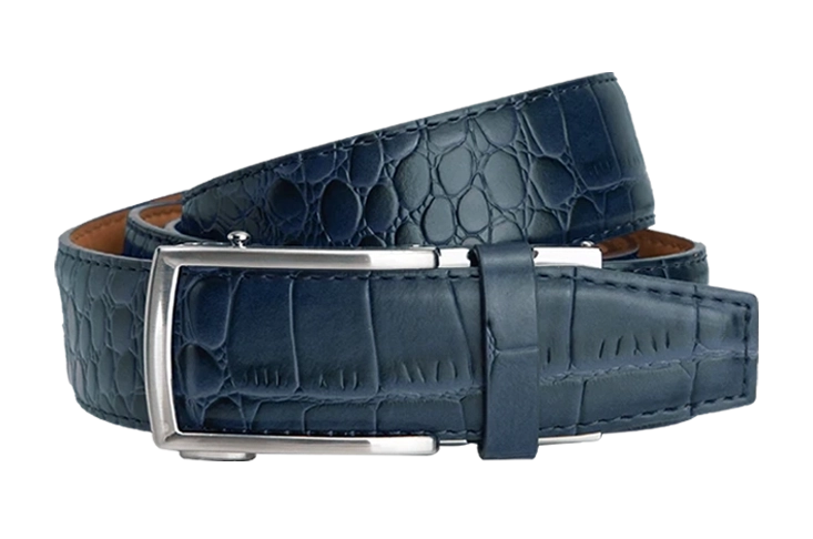 Alligator Navy, 1 3/8" Strap, Dress Belt