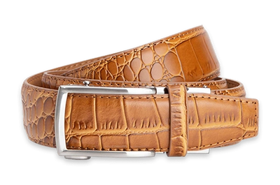 Alligator Tan, 1 3/8" Strap, Dress Belt