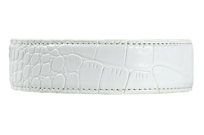 Alligator Embossed White PreciseFit™ Leather Strap