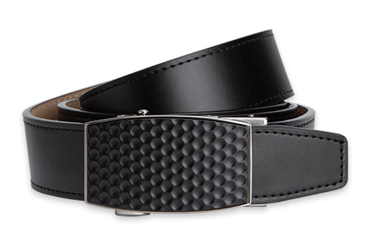 Aston Eagle Black, 1 3/8" Strap, Golf Belt