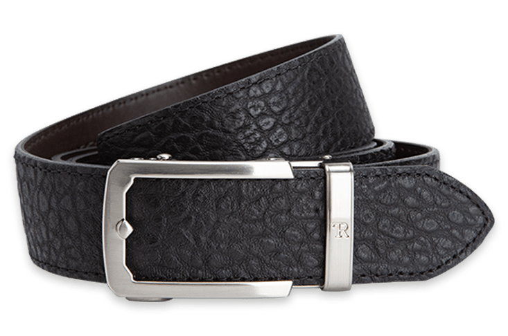 Bison Black, 38mm Strap, Luxury Belt