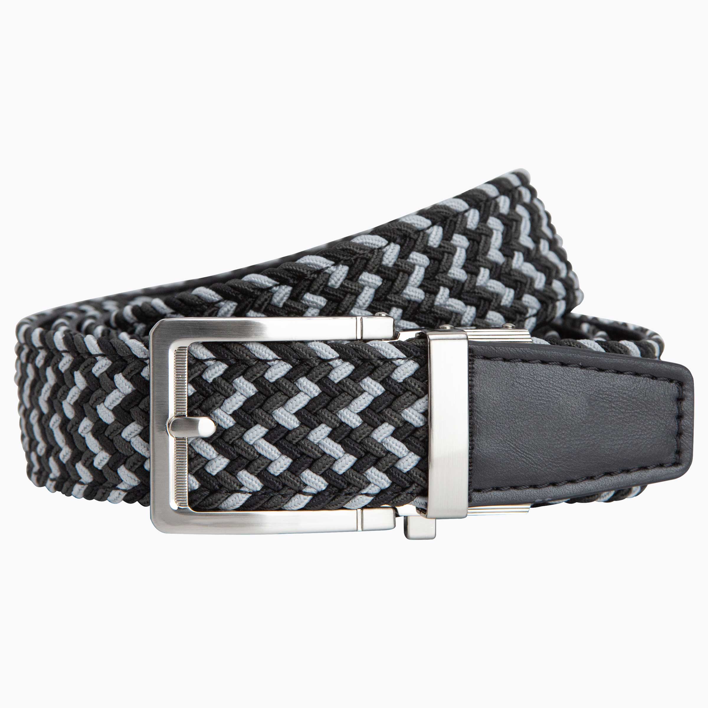 Braided Charcoal Golf Ratchet Belt 1.38" [35mm]