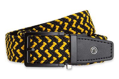 Braided Black & Gold, 1 3/8" Strap, Golf Belt