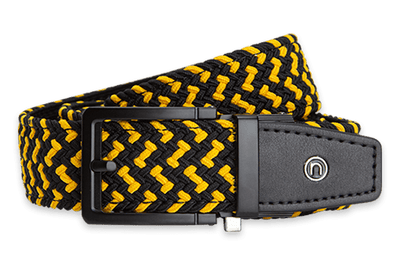 Braided Black & Gold, 1 3/8" Strap, Golf Belt
