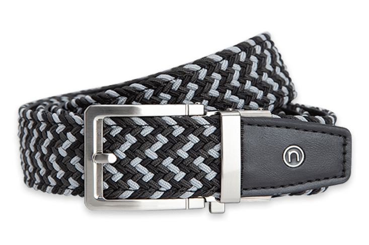 Braided Charcoal, 1 3/8" Strap, Golf Belt
