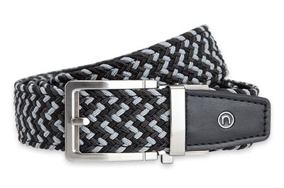 Braided Charcoal, 1 3/8" Strap, Golf Belt