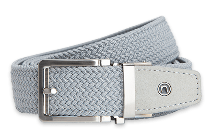 Braided Cool Grey, 1 3/8" Strap, Golf Belt