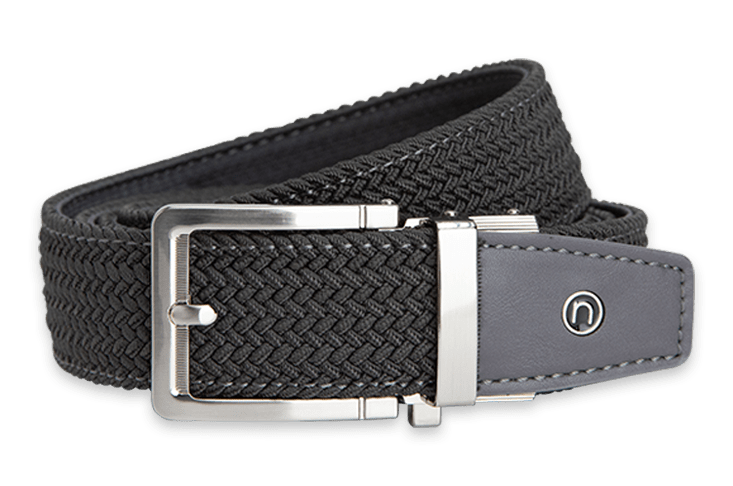 Braided Grey, 1 3/8" Strap, Golf Belt