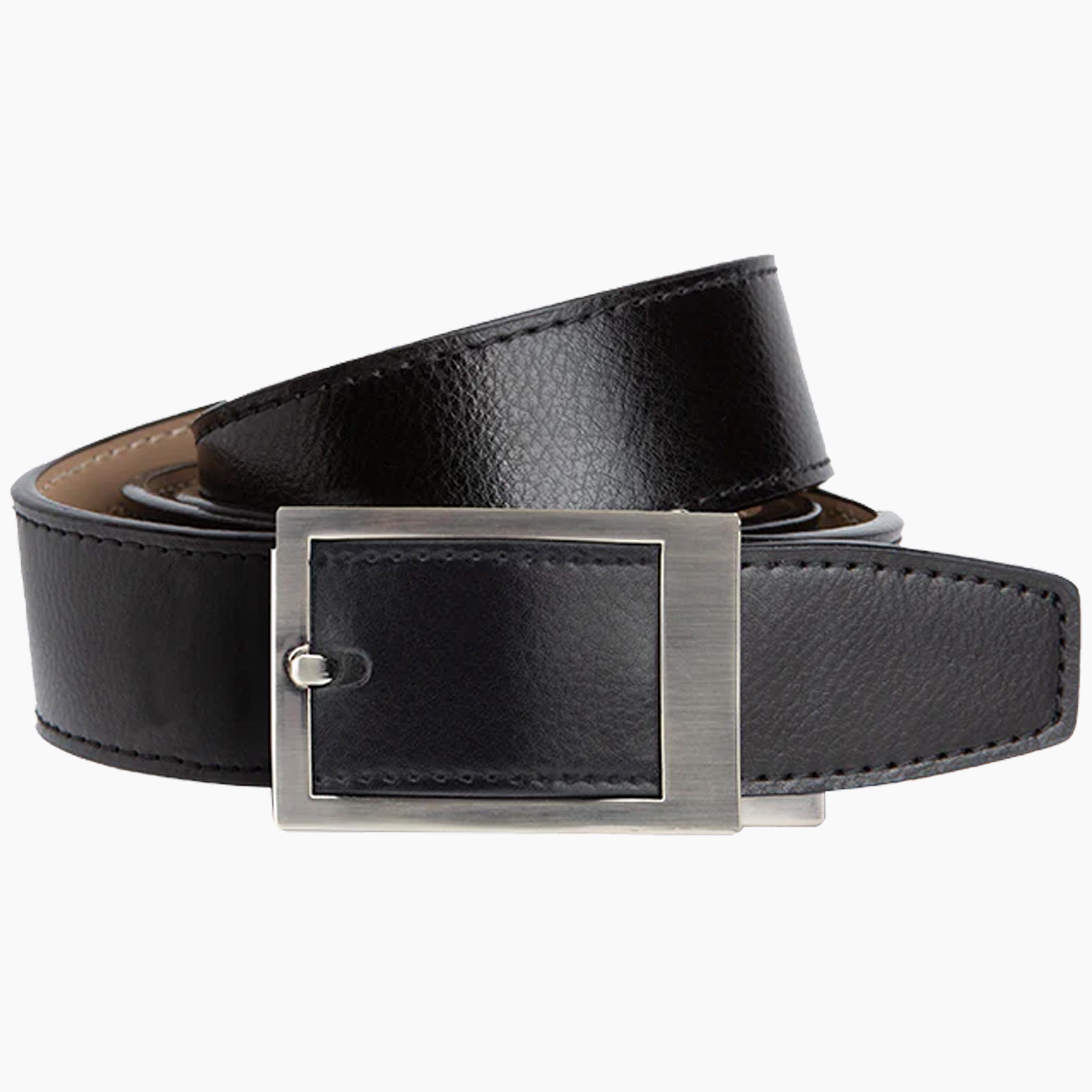 Classic Ebony Dress Ratchet Belt 1 3/8" Strap [35mm]