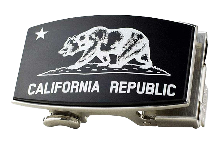 California Dreamin' Bear Black Dress Buckle, Fits 1 3/8" Straps