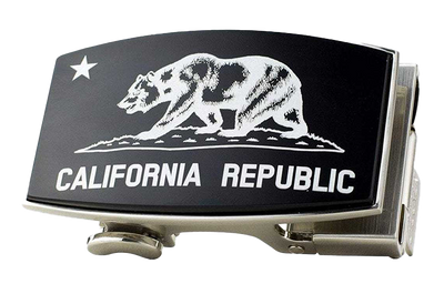 California Dreamin' Bear Black Dress Buckle, Fits 1 3/8" Straps