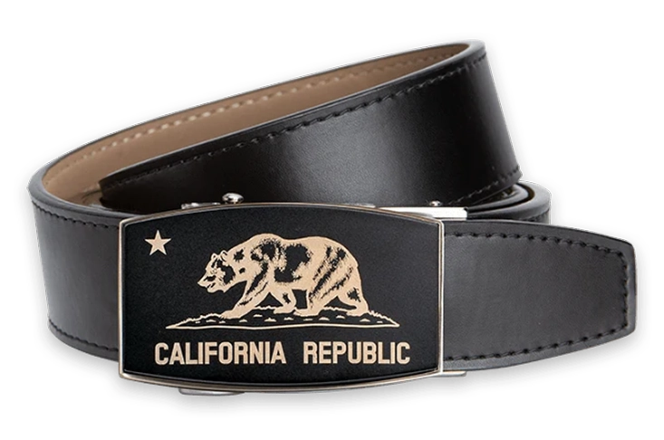 California Dreamin' Bear Vegan, 1 3/8" Strap, Dress Belt