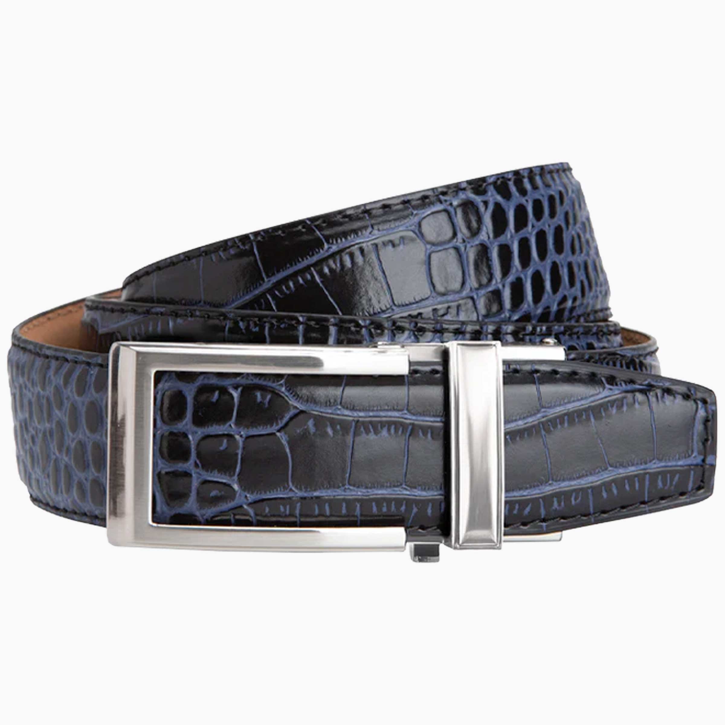 Cayman Black & Blue V2 Ratchet Belt 1 3/8" Strap [35mm]
