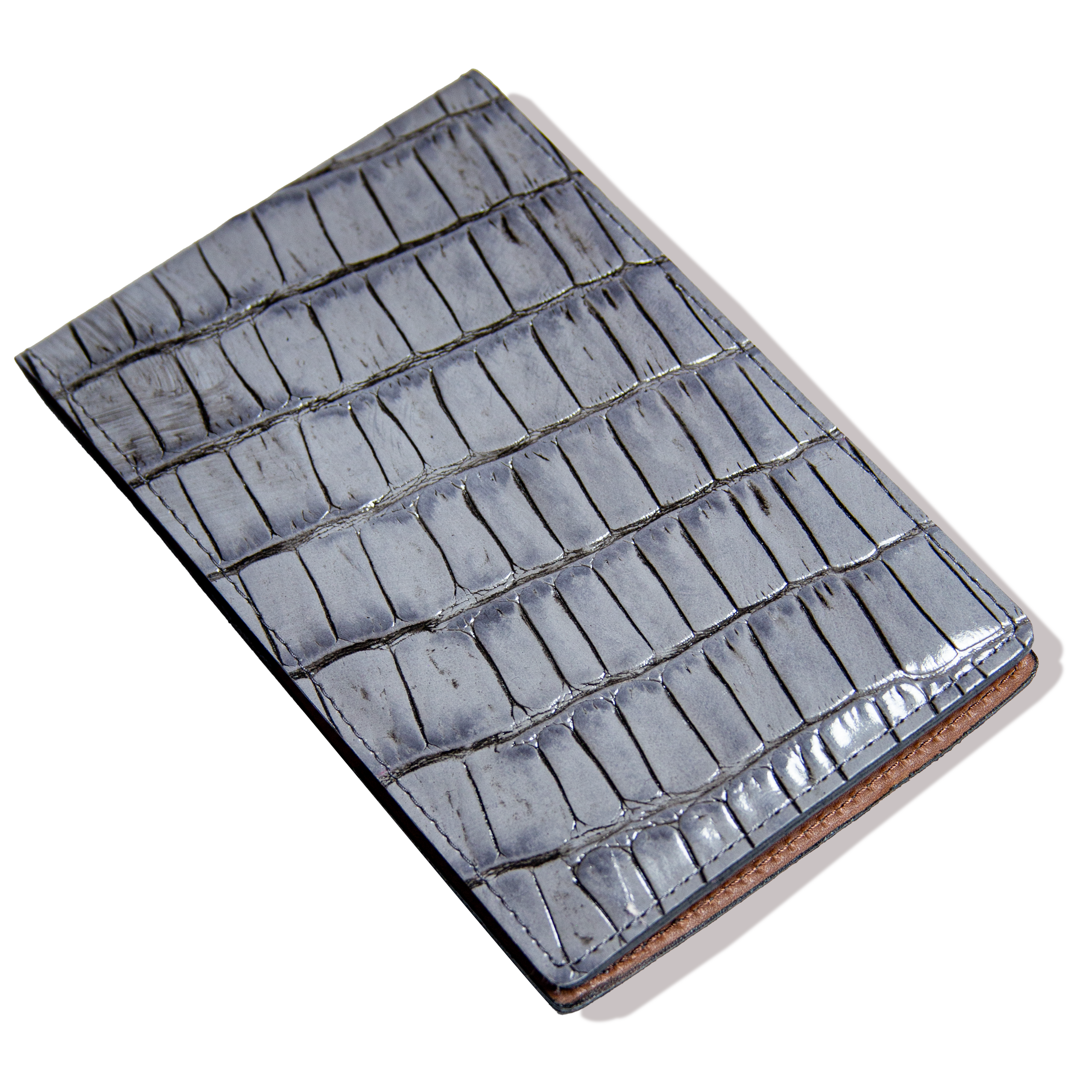 Scorecard Holder Crocodile - Dark Grey w/ Grey Thread