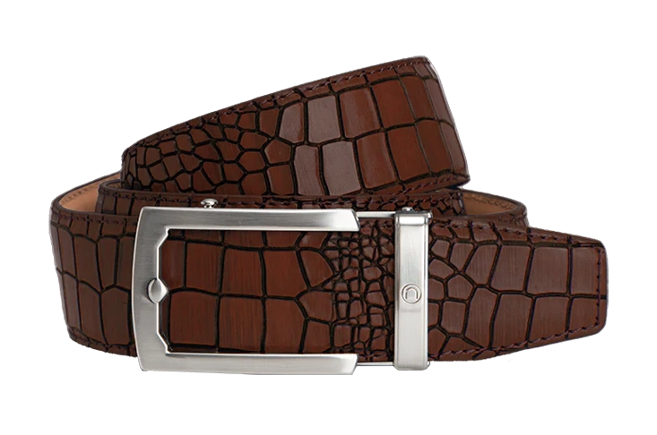 Crocodile Brown, 1 1/2" Strap, Belt