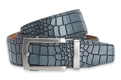 Crocodile Grey, 1 1/2" Strap, Dress Belt
