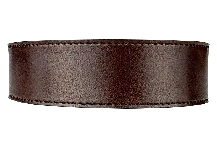 Espresso 1 3/8" Leather Dress Strap