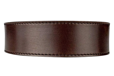 Espresso 1 3/8" Leather Dress Strap
