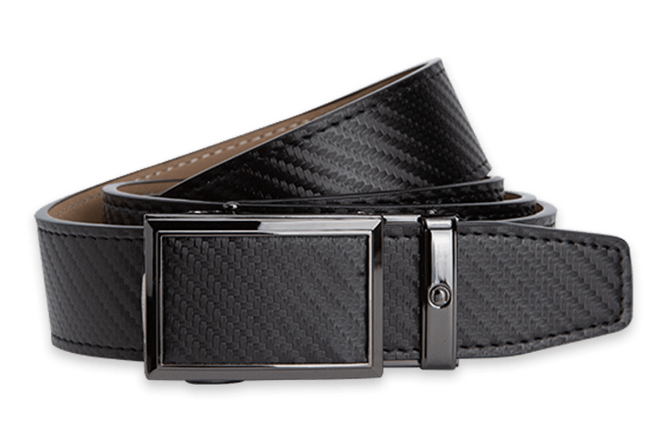 Fast Eddie Carbon Black, 1 3/8" Strap, Golf Belt