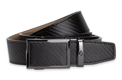 Fast Eddie Carbon Black, 1 3/8" Strap, Golf Belt