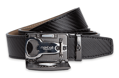 Fast Eddie Carbon Black, 1 3/8" Strap, Golf Belt