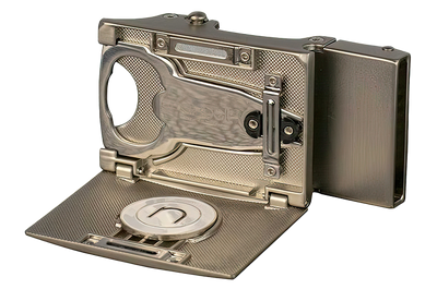 Fast Eddie Go-In! Beveled Satin Nickel Golf Buckle, Fits 1 3/8" Straps
