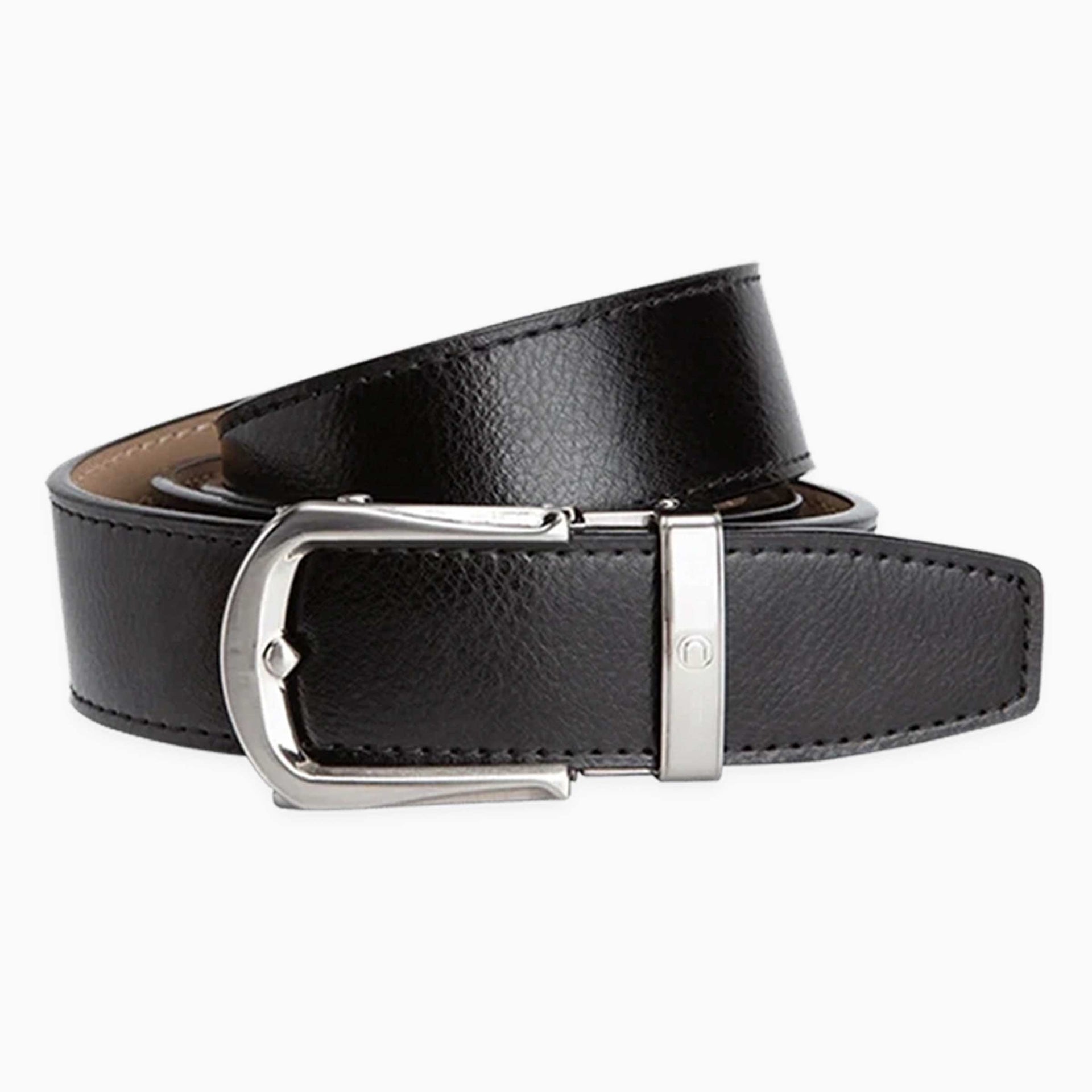 Frances Ebony Dress Ratchet Belt 1 3/8