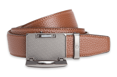 Go-In Pebble Grain Cognac, 1 3/8" Strap, Golf Belt
