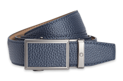 Go-In Pebble Grain Deep Sea Navy, 1 3/8" Strap, Golf Belt