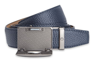 Go-In Pebble Grain Deep Sea Navy, 1 3/8" Strap, Golf Belt