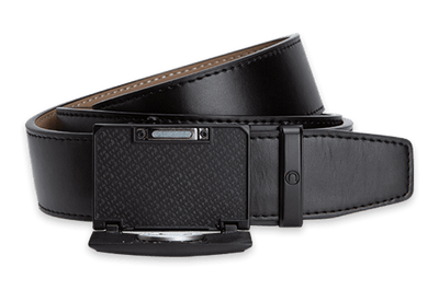 Go-In Traditions Smooth Black, 1 3/8" Strap, Golf Belt