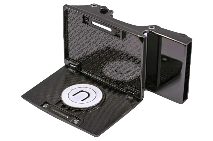 Go-In Shield Gunmetal Beveled Golf Buckle, Fits 1 3/8" Straps